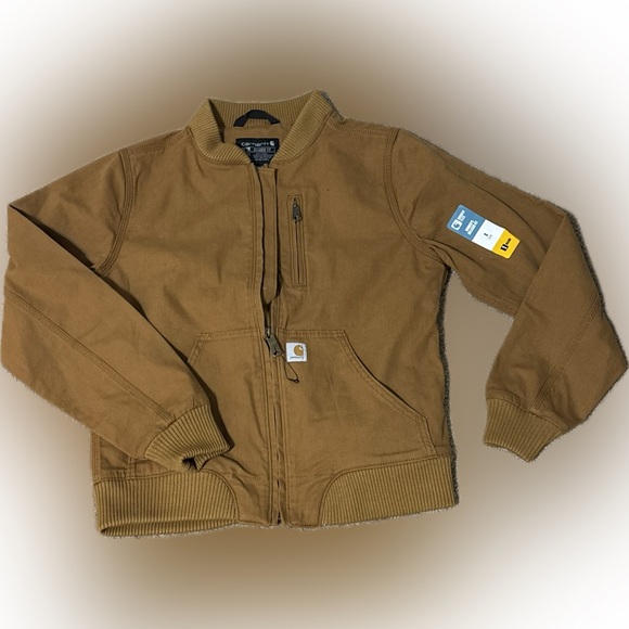 NEW-Carhartt Tan Bomber Jacket - Picture 1 of 6
